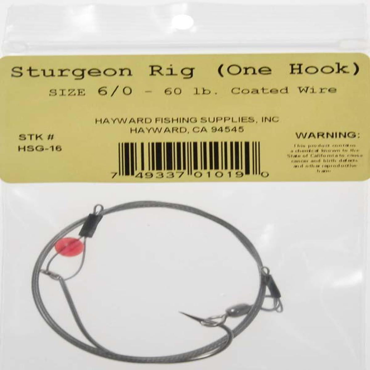 Hayward Fishing Supplies Sturgeon Rig 1 Hook 6/0 - HSG-16