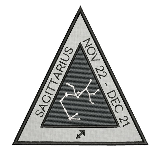  Sagittarius  Horoscope 4  Inch Iron Or Sew On Embroidered 