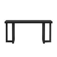 thumbnail image 4 of GZXS Contemporary 63" MDF Console Table with Pine Veneer Top, Stylish Geometric Structure & Solid Pine Legs, Easy Assembly, Black, 4 of 6