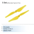 thumbnail image 3 of Uxcell 5 Set RC Propellers Blade Prop 2 Vane 7.6cm Dia Plastic Yellow Low-Noise RC Airplane DIY Aircraft Drone, 3 of 6
