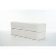 thumbnail image 6 of 3 Seater Convertible Sofa Bed with Chenille Fabric and High-Density Foam, No Assembly Required, Vacuum Packed, Ivory, 6 of 9