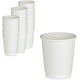thumbnail image 1 of Zhuge 100 vasos de café desechables - Vasos de café para llevar con aislamiento de doble pared de 8 oz de color blanco - Vasos de papel Kraft para bebidas, espresso y cacao sin tapa - Blanco, 1 of 5