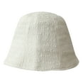 thumbnail image 1 of 56-58cm hat circumference thin solid color hat summer fisherman hat men and women sunshade bucket hat sunscreen hat - Beige, 1 of 5
