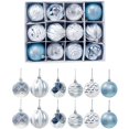 thumbnail image 1 of Wankd 12 PCS Weihnachtskugel Rosa glänzend glitzernd mate Christbaumschmuck bis Ø 6 cm Baumschmuck Weihnachten Deko Anhänger (Rosa) Zhivalor OTTO-HR-0424, 1 of 7