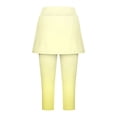 thumbnail image 6 of VEKDONE Skirted Leggings for Women Tennis Golf Skorts Capris Gym Yoga Legging with Skirts Pickleball Workout Capri Pants Gradient color Milk Silk Soft Tights, 6 of 7