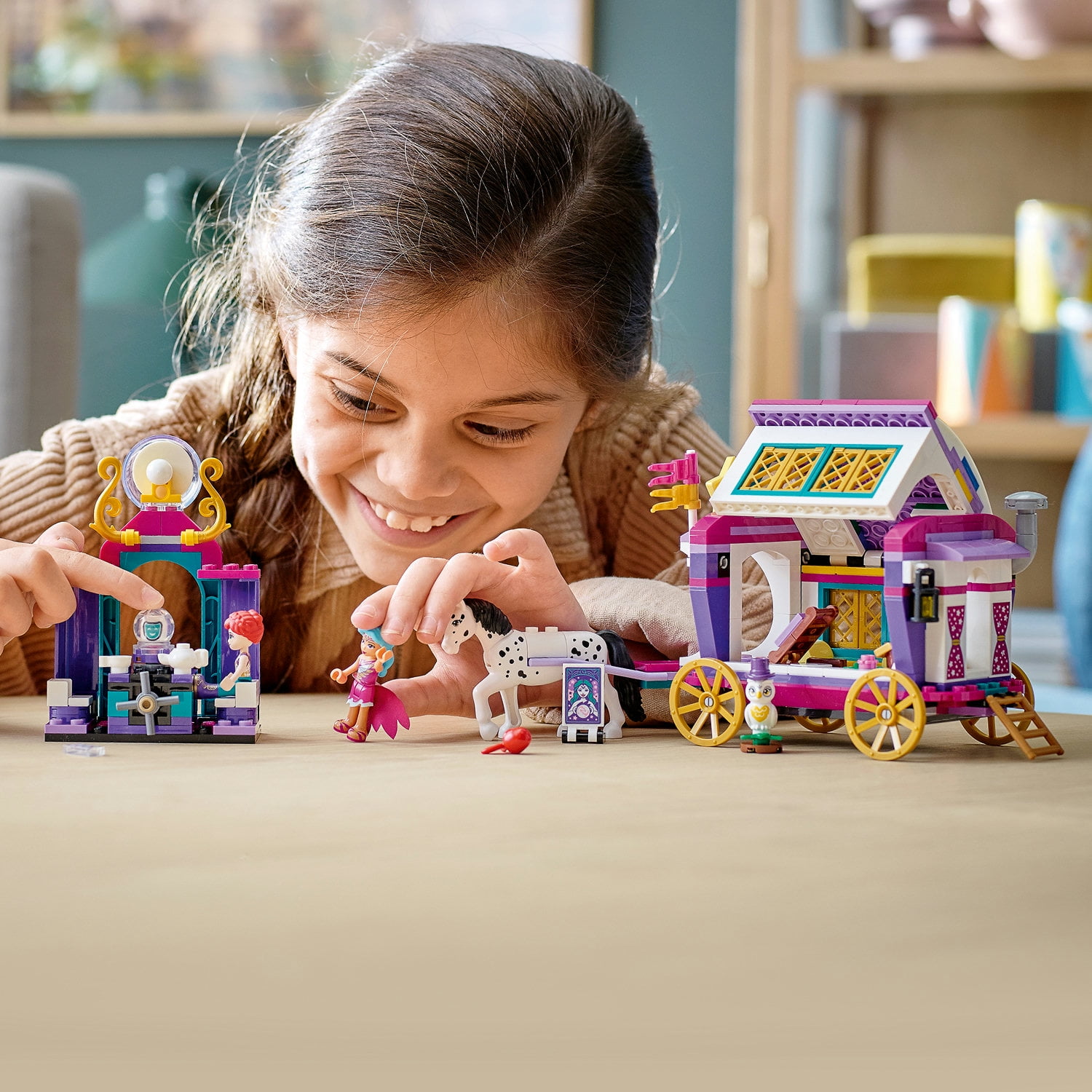 LEGO Friends Magical Caravan 41688 Building Toy for Creative Kids Who Love LEGO Vehicles (348 Pieces)