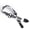 White, variant on Flame Pattern Adjustable Guitar Strap for Acoustic Electric Bass & Ukulele, Canvas Shoulder Strap with PU Leather Ends