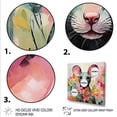 thumbnail image 3 of Designart "Curious Rat in Pink Blooms I" Animals Framed Wall Art - Traditional Pink Mouse Bedroom Framed Canvas Wall Art, 3 of 6