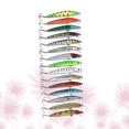 thumbnail image 2 of 15 PCS Lifelike Fishing Lures Rooster Tail Lure Bionic Fishing Accessories Life-Like Bait Top Water Baits, 2 of 3