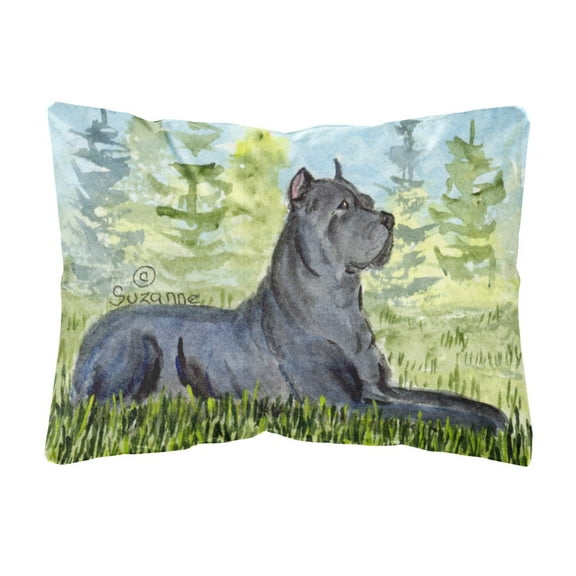 Dog Portrait/Landscape Painting Fabric Decorative Pillow
