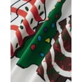 thumbnail image 6 of RUINIXCW Family Christmas Pajamas Matching Set Xmas Outfit Holiday Jammies Letters Tree Long Sleeve Tops Pants Sleepwear for Adult Kids Toddler Baby, 6 of 10