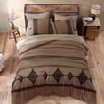 thumbnail image 4 of Set de edredón MaiRêve Embroidery Boho Farmhouse Brown King, 4 of 8