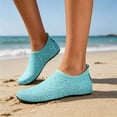 thumbnail image 3 of Womens Barefoot Water Shoes Travel House Slippers for Indoor and Outdoor Aqua Socks for Beach Swim Surf Yoga Dancing Camping Must Haves,Blue,42, 3 of 8