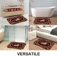 thumbnail image 5 of 1pc Floral Oval Pattern Absorbent Non-Slip Bathroom Thickened Flannel Rug Decor,Soft,Quick Drying,Suitable For Indoor/outdoor Use,Bathrooms,Bedrooms,Kitchens,Terrace,Laundry Rooms,16"x24", 5 of 9