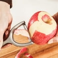 thumbnail image 6 of Vegetable Peeler,Stainless Steel Potato Peeler,High Tensile Ultra Sharp Blade Fruit and Food Slicer,Y Shaped with Ergonomic Non-Slip Handle,Kitchen Peeler For Veggie,Fruit,Potato,Carrot,Apple(Pink), 6 of 9