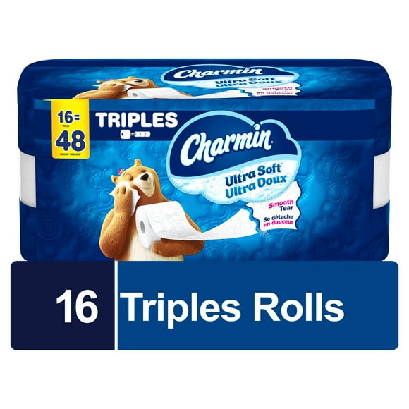 Charmin Ultra Soft Toilet Paper 16 Triple Rolls Per Roll, 16CT