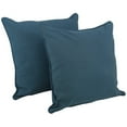 thumbnail image 2 of 25-inch Double-corded Solid Twill Square Floor Pillows with Inserts (Set of 2), Sunset, 2 of 5