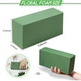 thumbnail image 4 of Floral Foam Blocks Pack of 8 Each (8.9" L x 4.1" W x 2.6" H) Wet Floral Foam for Fresh & Artificial Flower Arrangement, Plant Foam, Green Flower Foam for DIYs, Arts, Crafts & Weddings, 4 of 9
