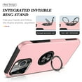 thumbnail image 2 of JTCASES for iPhone 15 Pro Max Case, Car Mount Bracket 2-layer Hybird Shockproof PC TPU Anti-fall Slim Fit Lightweight Magnetic Cover for iPhone 15 Pro Max（6.7" 2023) - Rosegold, 2 of 7