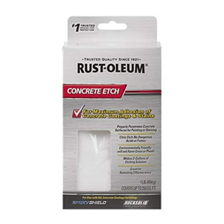 Rust-Oleum 238475 Concrete Etch 1 Pack, No dangerous acids or fumes By
