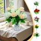 thumbnail image 1 of ¡Descuento! Ramo de Rosas Artificiales para El Día de La Madre, Gran Ramo de 6 Cabezas, Ideal para Decorar La Sala de Estar, El Comedor y El Hogar., 1 of 6
