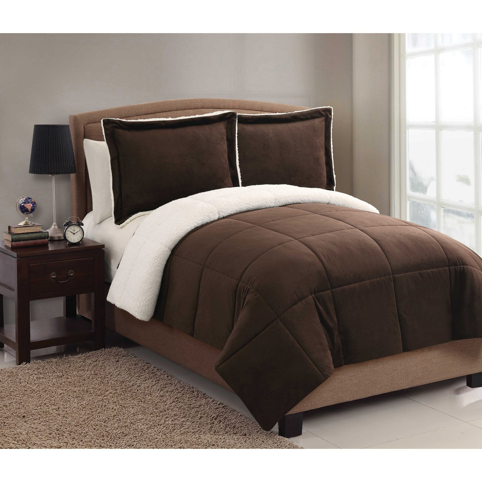 Micro Mink Sherpa Comforter Set by VCNY