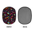 thumbnail image 2 of Pofeuu Lgbt Rainbow For Pride Print Silicone Pot Mat Mitten With Hanging Loop Heat Resistant Oven Mitts Non-Slip Bbq Baking Smoking Potholders, 2 of 7