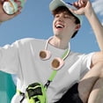 thumbnail image 4 of karymi Portable Neck- Fan Hands Bladeless Fan 2000 MAh Battery Operated Wearable Personals Fan Leafless Rechargeable Headphone Design USB Powered Desk Fan Summer Savings, 4 of 7