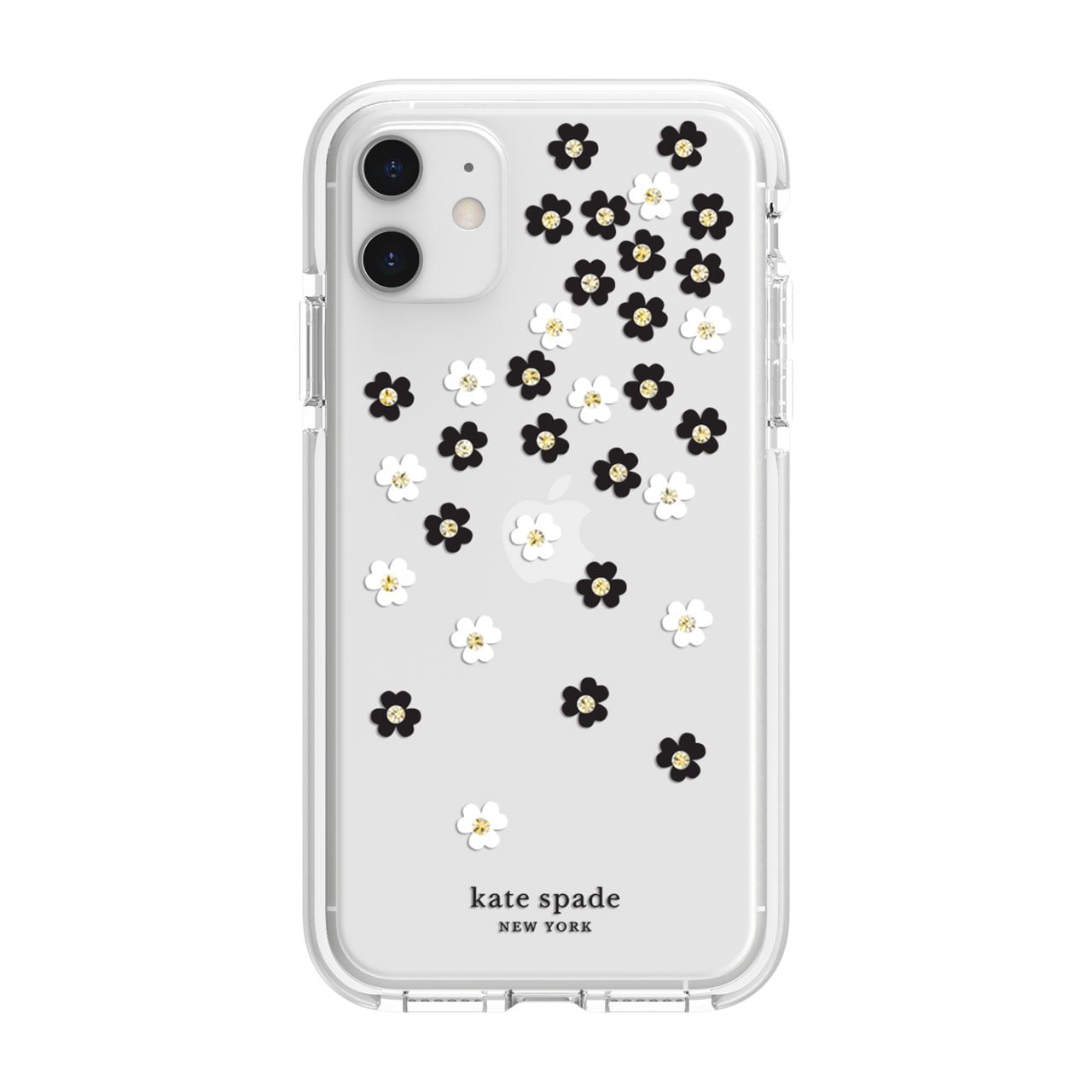 Kate Spade Defensive Hardshell Case Scattered Flowers Clear for iPhone 11  Cases 