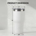 thumbnail image 6 of (3 pack) Ozark Trail 32 oz Stainless Steel Insulated Tumbler, White, 6 of 16