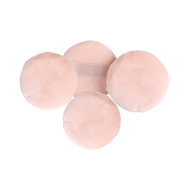 4Pcs Round Powder Puff Makeup Air Cushion Sponge Puff Non-Fluorescer Concealer Foundation Cosmetic Puff Size L