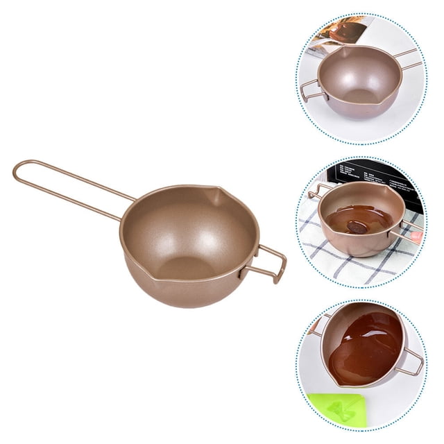 UPGRATOR 1Set Chocolate Melting Pots Brown Sturdy for Hotel Use