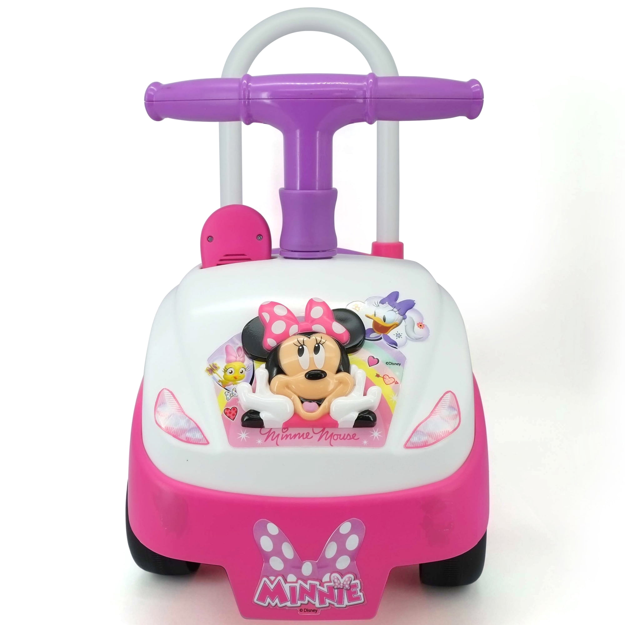 Kiddieland Adorable Kid Push & Pedal Ride-On, Plastic Pink, 19.50 x 9.85 x 18.25 Inches, 4.9 lbs