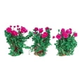thumbnail image 2 of 3x Miniature Flower Model Scenery Materials Static Model for Dioramas Layout Violet, 2 of 8