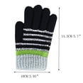thumbnail image 3 of Coerni Kids Ski Mittens Winter Keep Warm Knitting Windproof Golves Outdoor Stripe Print Riding Mittens Kids Snow Gloves Toddler Glove, 3 of 4