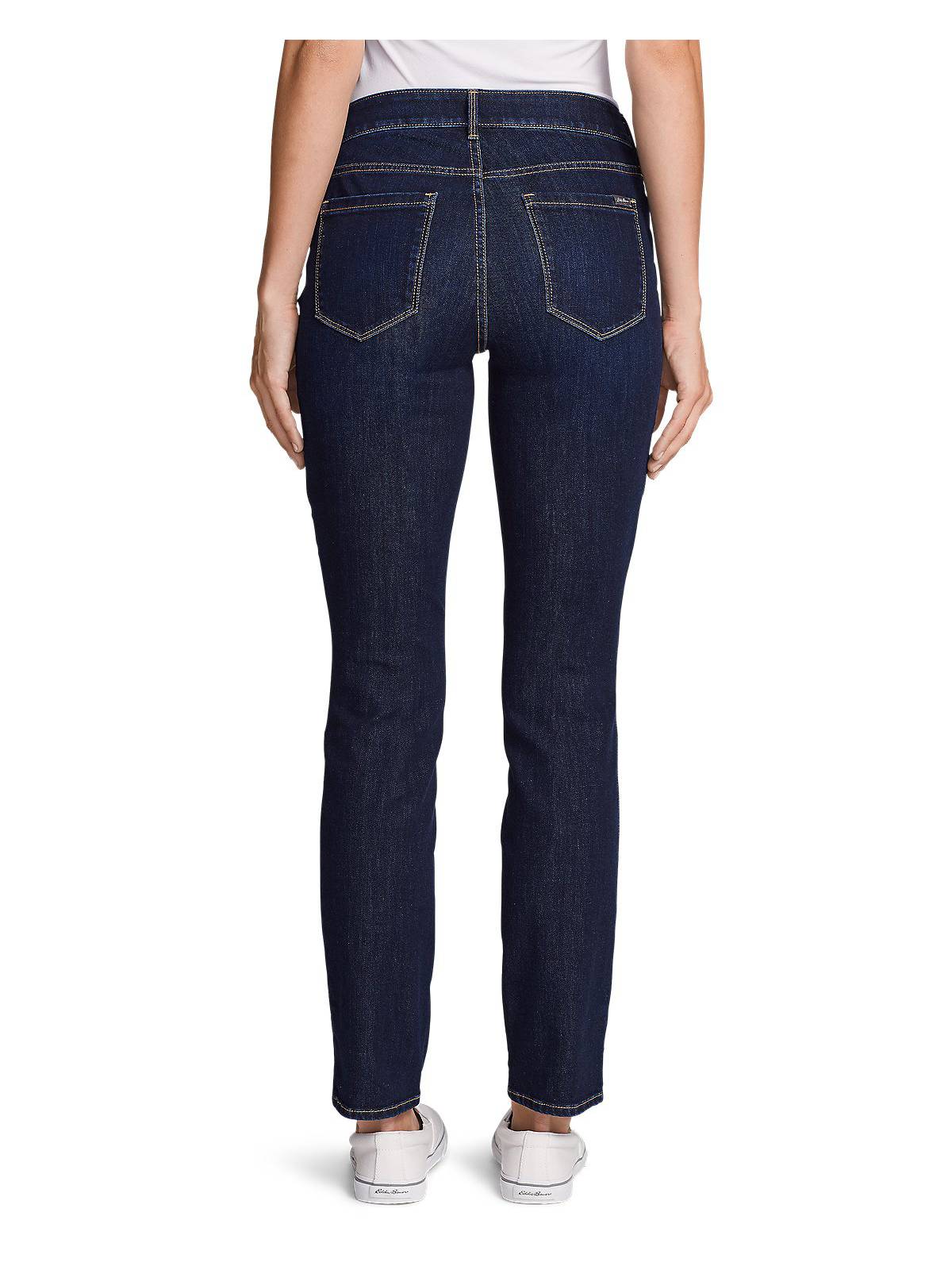 eddie bauer slightly curvy slim straight jeans