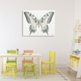 thumbnail image 3 of Stupell Industries Contemporary Blue Brown Accent Butterfly Canvas Art, 30 x 24, by Danhui Nai, 3 of 7
