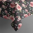 thumbnail image 5 of Pioneer Flower Floral Print Pattern Square Tablecloth,Waterproof Square Table Cover,Wipeable Spillproof Washable Table Cover for Home Kitchen Party Decor 42"X42"(107x107cm), 5 of 6