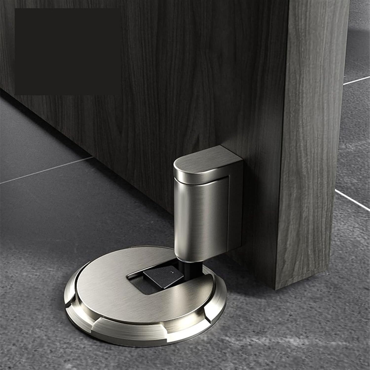 Non-Punch Door Stopper Automatic Floor Floor Door Stop Furniture Fittings Gold Black Grey Stopper for Door Windproof Door Stops 1Pcs
