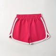 thumbnail image 2 of Rggeeun Boys Toddler Shorts Solid Color Elastic Waist Loose Fit Side Slit Seam Wide Leg For Summer Evening Party Lightweight Bottoms,Pink,7-8 Years, 2 of 4