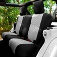 thumbnail image 3 of For 2007-2017 Jeep Wrangler JKU 4 Door FH Group Neoprene Waterproof Custom Fit Car Seat Covers Rear Set - Gray, 3 of 6
