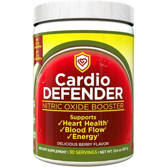Cardio Defender - L-Arginine Powder with 5,200mg L-Arginine Per Serving- Heart Health Drink Mix