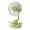 Green, variant on Floral Transparent Desk Fan With Night Ligh Rechargeable Quiet Oscillating Mini Air Circulator Adjustable Table Fan For Bedroom Camping Rv(Pink-21Cm)