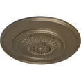 thumbnail image 3 of Ekena Millwork 23 1/2"OD x 2 3/4"P Floral Ceiling Medallion, Hand-Painted Warm Silver, 3 of 6