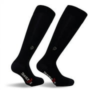 Travelsox Adult Compression Socks, Large, Black TSC1000HC