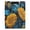 Blue Leaves and Sunflowers, variant on A4 Double Clip File Folder 18.9x12.6in Clipboards Foldable Binder Holds 80 Sheets Project Folder for Office, Home Vividly Colored Flowers