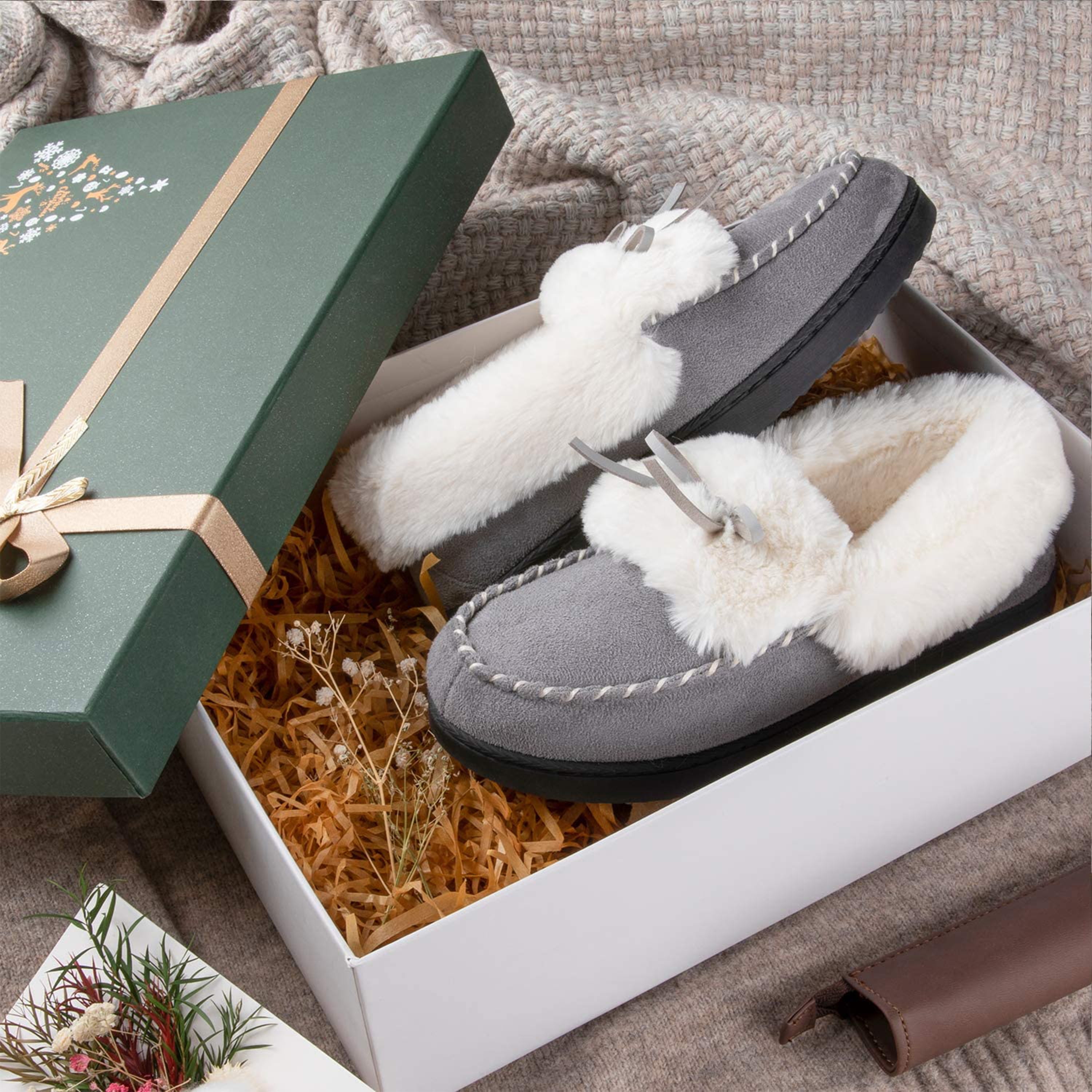 RockDove Women s Trapper Moc Memory Foam Slipper Walmart