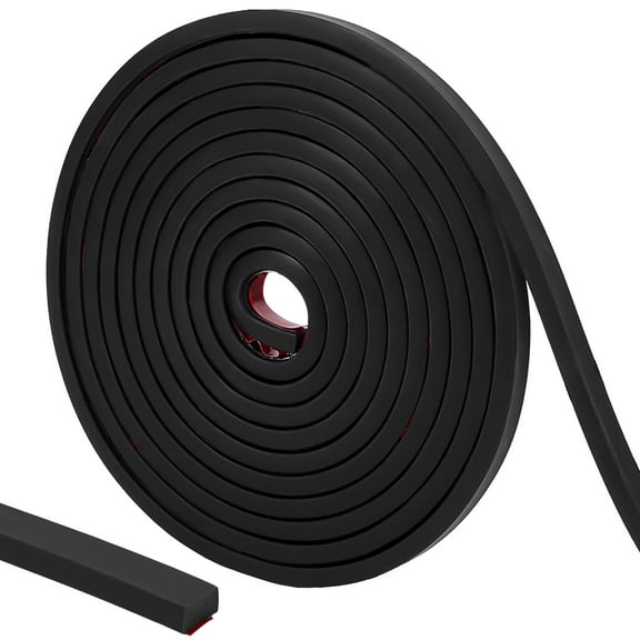 Self-Adhesive TPE Contact Paper Wall Stickers for Shelf Liner Dresser Drawer Locker Black 9.5x6mm