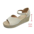 thumbnail image 2 of Woman Summer Sandals Open Toe Buckle Ankle Strap Espadrilles Platform Shoes for Casual, 2 of 5
