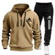 thumbnail image 3 of Chándal para hombre, cárdigan con cremallera, sudaderas con capucha, sudaderas para hombre 2024, sudaderas de moda, pantalones deportivos cómodos y ropa deportiva, 3 of 5